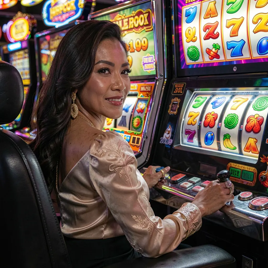Tiwalang kinatawan ng casino na napapalibutan ng lumulutang na mga gintong barya sa isang futuristikong kapaligiran ng pag-login na nagbibigay-diin sa premium na pag-access sa D9D9D para sa mga manlalaro sa Pilipinas D9D9D – Maranasan ang premium na paglalaro ng slot na idinisenyo para sa mga manlalarong Pilipino